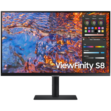 Монитор Samsung LS27B800PXPXEN HRM S80PB, 27" UHD FLAT 16:9 (3840x2160) IPS 60Hz