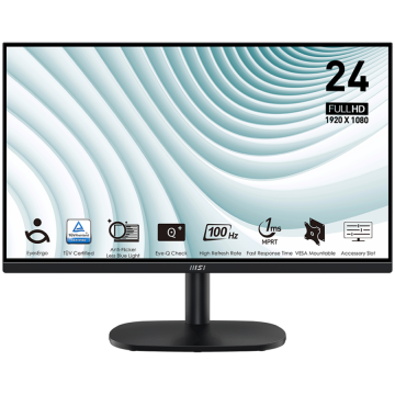 Монитор MSI PRO MP245V, 23.8" 100Hz, FHD (1920x1080) 16:9, VA