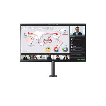 Монитор LG 32" 32QP88NP-B, QHD, IPS, 75Hz