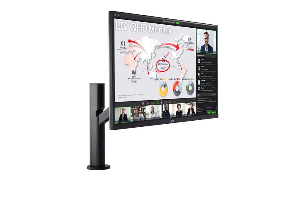 Монитор LG 32" 32QP88NP-B, QHD, IPS, 75Hz
