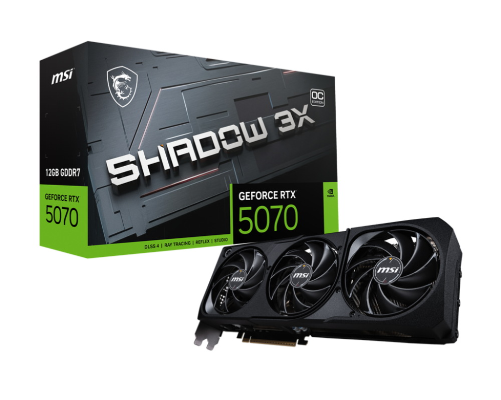Видео карта MSI RTX5070 12G SHADOW 3X OC