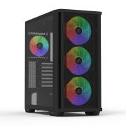 Кутия ZALMAN Z10 PLUS, Tempered Glass, RGB Mid-Tower, Черна