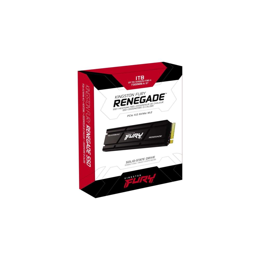 SSD Kingston Fury Renegade M.2-2280 PCIe 4.0 NVMe 1TB, Heatsink