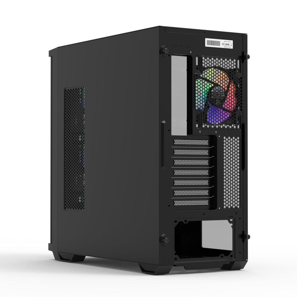 Кутия ZALMAN Z10 PLUS, Tempered Glass, RGB Mid-Tower, Черна