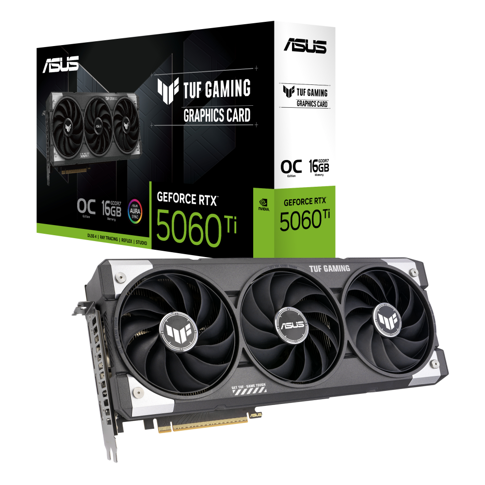 Видео карта ASUS TUF Gaming RTX 5060 TI OC 16GB GDDR7