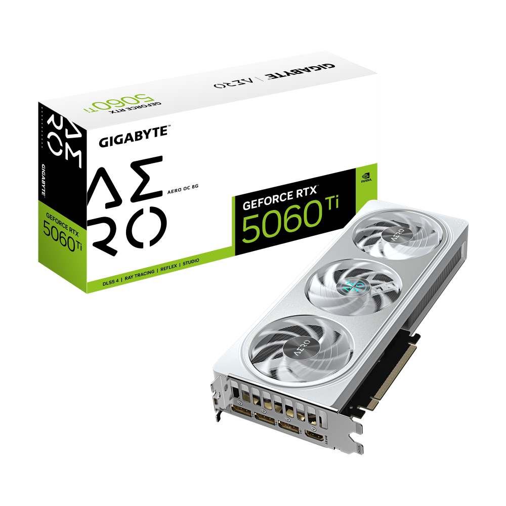 Видео карта GIGABYTE RTX 5060 TI AERO OC 8GB GDDR7