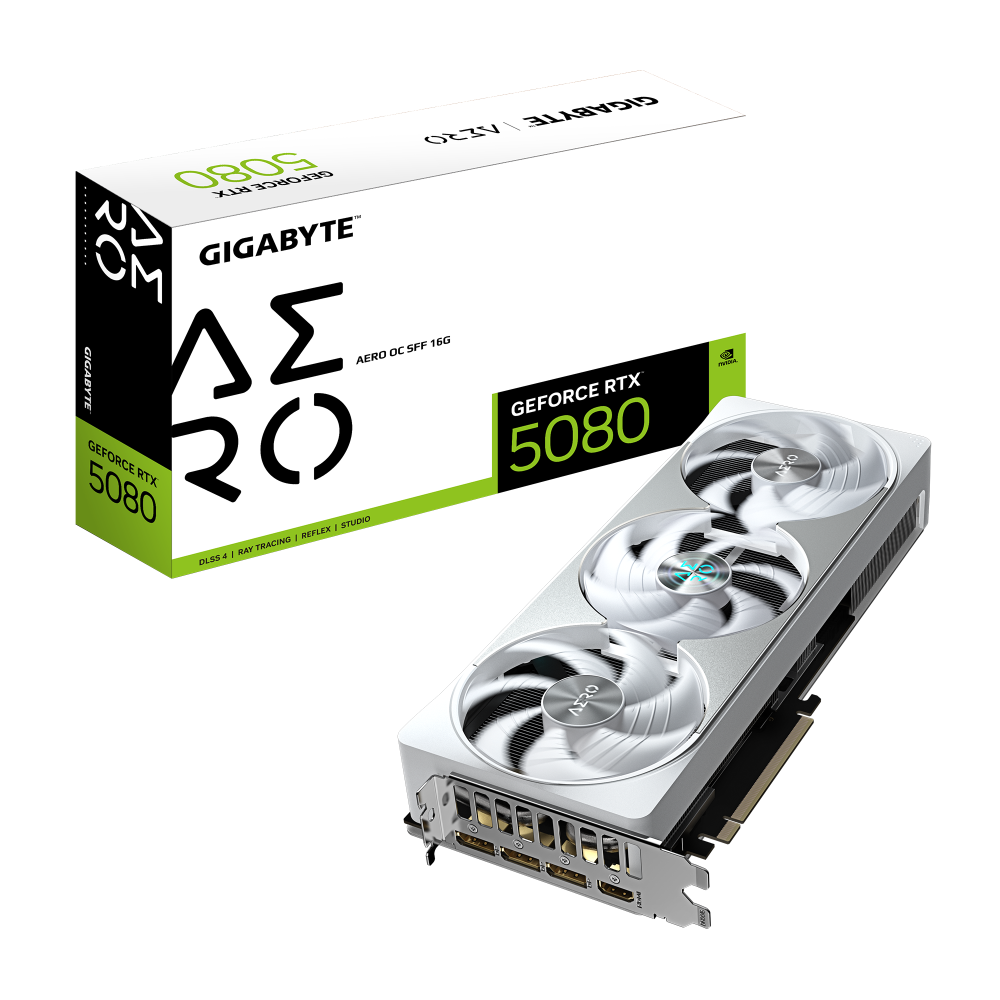 Видео карта GIGABYTE GeForce RTX 5080 AERO OC 16GB GDDR7