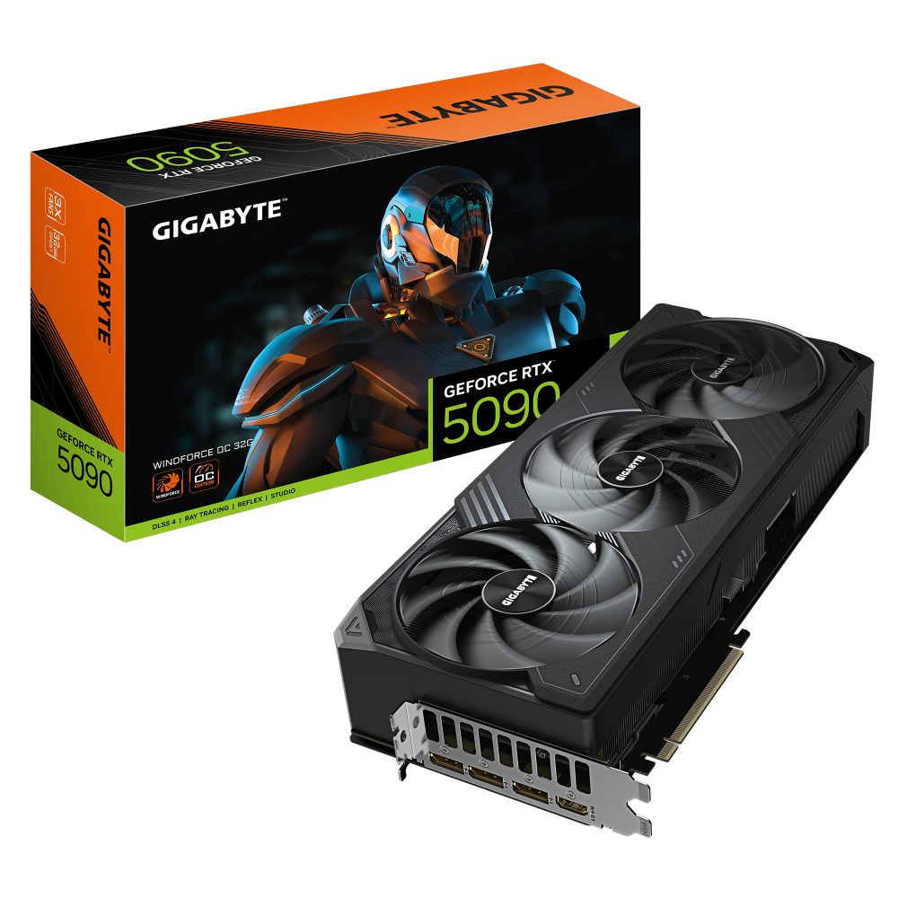 Видео карта GIGABYTE RTX 5090 WINDFORCE OC 32GB GDDR7