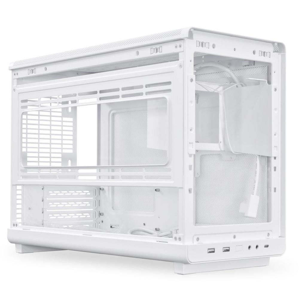 Кутия Lian Li DAN A3-mATX Wood Edition White - Micro Tower