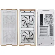 Кутия Lian-Li LANCOOL 217 Mid-Tower, Tempered Glass, Wood-White