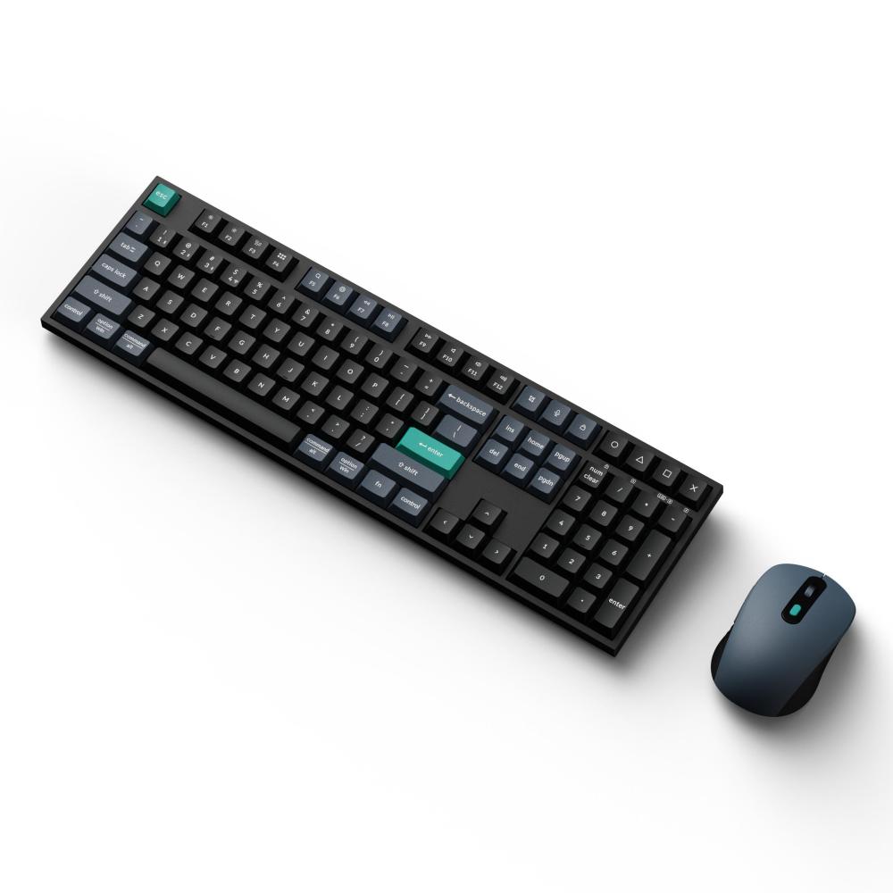 Комплект клавиатура и мишка Keychron B36 Deep Black и BM25 Wireless/BT/Wired Combo - TKL