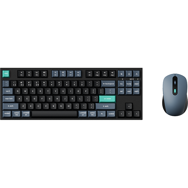 Комплект клавиатура и мишка Keychron B33 Deep Black и BM25 Wireless/BT/Wired Combo - TKL