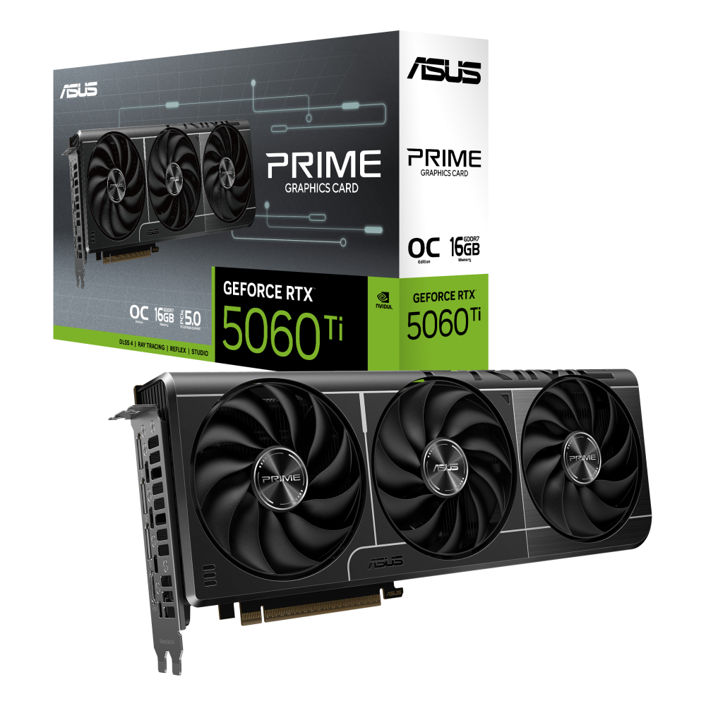 Видео карта ASUS PRIME RTX 5060 TI 16GB OC GDDR7