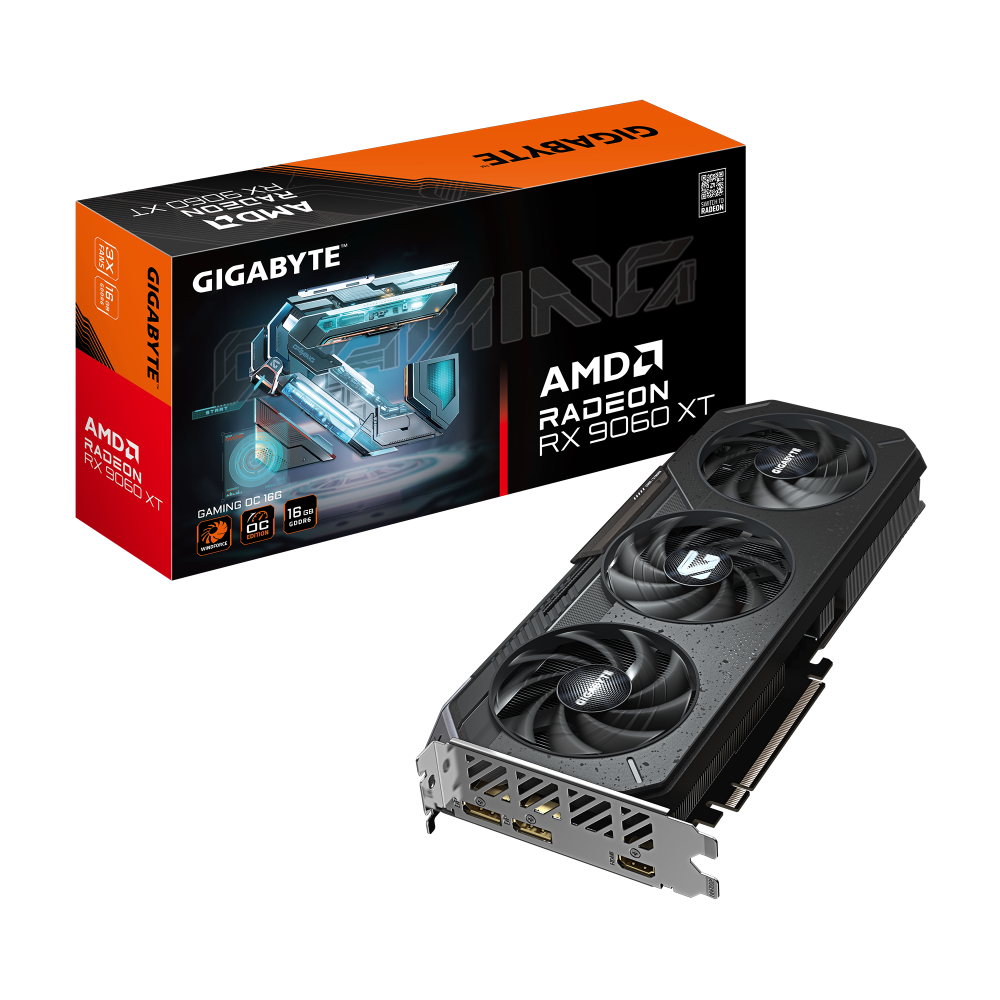 Видео карта GIGABYTE RADEON RX 9060 XT GAMING OC 16GB GDDR6