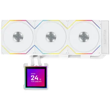 Охладител за процесор Lian Li HydroShift II LCD-S 360TL RGB - Бял